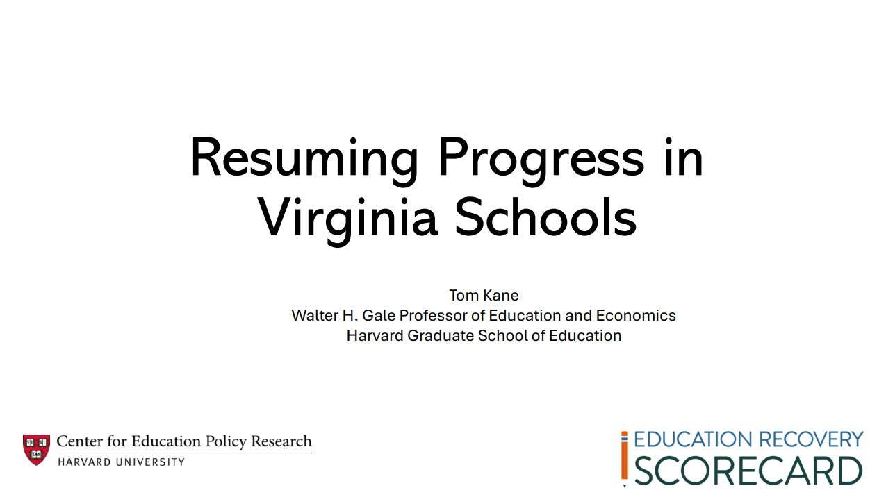 विर्किनिया के स्कूलों में प्रगति फिर से शुरू